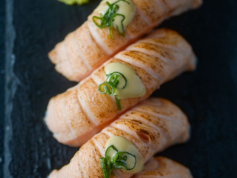 Aburi torched nigiri at Harakiri de Una